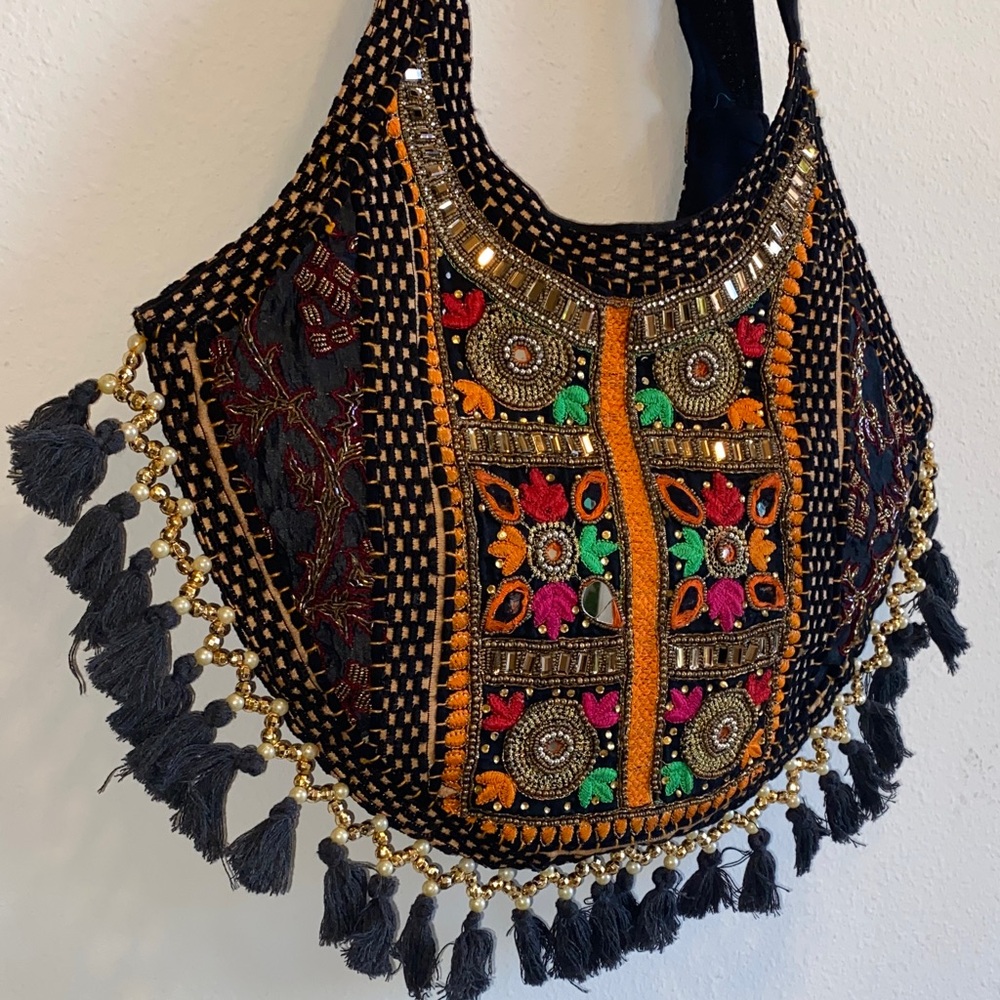 Embroidered Multicolor Boho Bag - Picture 5 of 11